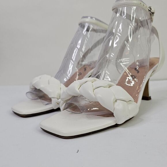 UNISA white braided faux leather sandals - Picture 11 of 13